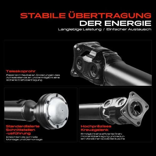 Frankberg 1x Kardanwelle Gelenkwelle Vorderachse für Mercedes-Benz M-Klasse W163 3.2L 3.7L 1998-2005 Bild Frankberg 1x Kardanwelle Gelenkwelle Vorderachse für Mercedes-Benz M-Klasse W163 3.2L 3.7L 1998-2005