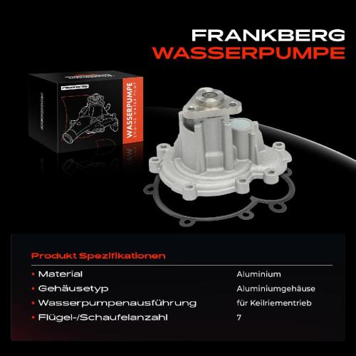 1x Wasserpumpe Kühlwasserpumpe für Porsche Cayenne 9PA 2002-2007 4.5L Bild 1x Wasserpumpe Kühlwasserpumpe für Porsche Cayenne 9PA 2002-2007 4.5L