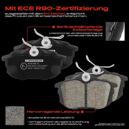 4x Bremsbeläge Hinterachse für Mitsubishi Colt VI Z2A Z3A Smart Forfour 454 1.3L 1.5L 1.1L 2004-2012 Bild 4x Bremsbeläge Hinterachse für Mitsubishi Colt VI Z2A Z3A Smart Forfour 454 1.3L 1.5L 1.1L 2004-2012