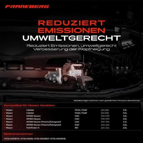 1x AGR-Ventil Abgasrückführungsventil für Nissan Cabstar NP300 Navara Pritsche/Fahrgestell Pathfinder III Bild 1x AGR-Ventil Abgasrückführungsventil für Nissan Cabstar NP300 Navara Pritsche/Fahrgestell Pathfinder III