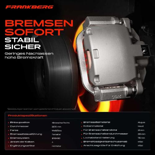 1x Bremssattel Hinterachse Rechts für VW Touareg 7L6 7L7 7LA Audi Q7 4LB Q7 Van 2002-2015 Bild 1x Bremssattel Hinterachse Rechts für VW Touareg 7L6 7L7 7LA Audi Q7 4LB Q7 Van 2002-2015