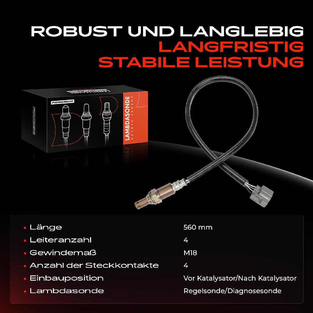 1x Lambdasonde Regelsonde/Diagnosesonde Vor/Nach Katalysator für Subaru Legacy IV Outback SVX 2.5L 3.3L