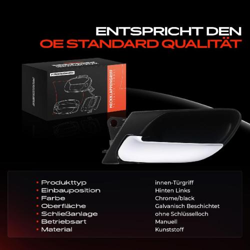 1x Türgriff Hinten Links innen für BMW 3er E46 3er Cabriolet 3er Compact 3er Touring 1.6L 1.9L 2.0L 1997-2007 Bild 1x Türgriff Hinten Links innen für BMW 3er E46 3er Cabriolet 3er Compact 3er Touring 1.6L 1.9L 2.0L 1997-2007