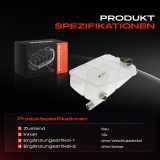 1x Ausgleichsbehälter Kühlmittelbehälter für Mercedes Benz 123 124 Stufenheck W123 W124 W201 W168