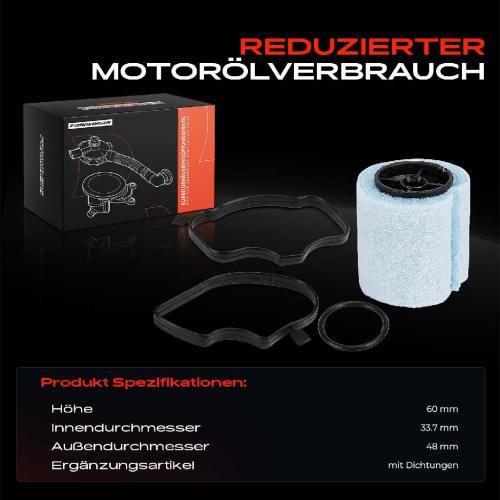 1x Filter Kurbelgehauseentluftung für BMW E46 E39 E38 M57 Opel Omega B V94 Bild 1x Filter Kurbelgehauseentluftung für BMW E46 E39 E38 M57 Opel Omega B V94