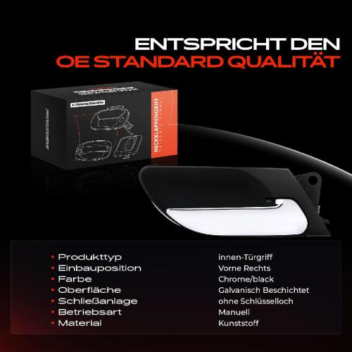 1x Türgriff Vorne Rechts innen für BMW 3er E46 3er Cabriolet 3er Compact 3er Coupe 3er Touring 1997-2007 Bild 1x Türgriff Vorne Rechts innen für BMW 3er E46 3er Cabriolet 3er Compact 3er Coupe 3er Touring 1997-2007