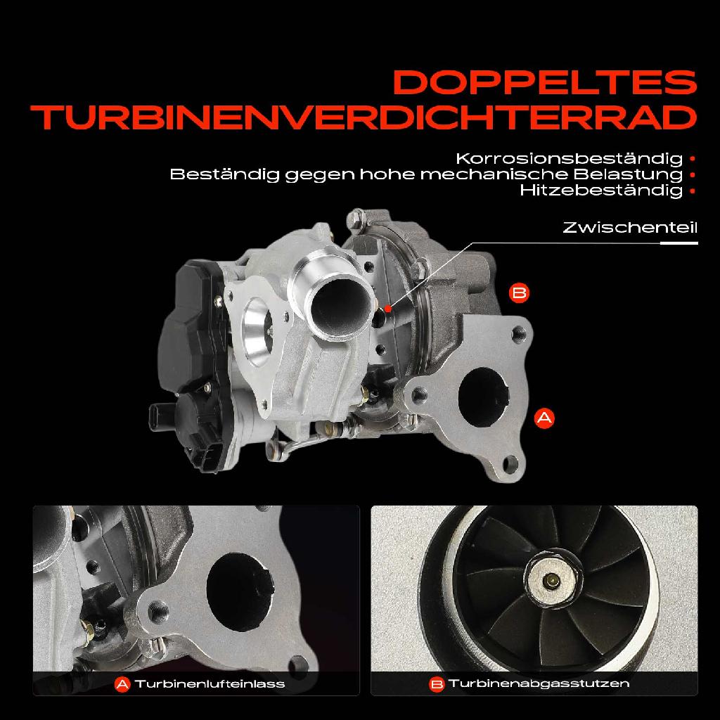 1x Abgasturbolader für Subaru Trezia Toyota Auris Kasten/Schrägheck Kombi Van Corolla Stufenheck