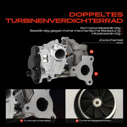 1x Abgasturbolader für Subaru Trezia Toyota Auris Kasten/Schrägheck Kombi Van Corolla Stufenheck Bild 1x Abgasturbolader für Subaru Trezia Toyota Auris Kasten/Schrägheck Kombi Van Corolla Stufenheck
