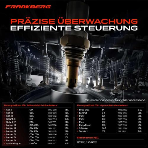 Frankberg 1x Lambdasonde Regelsonde Vor Katalysator für Lambdasonde Regelsonde für Mitsubishi Lancer 3 4 Colt II Hyundai Bild Frankberg 1x Lambdasonde Regelsonde Vor Katalysator für Lambdasonde Regelsonde für Mitsubishi Lancer 3 4 Colt II Hyundai