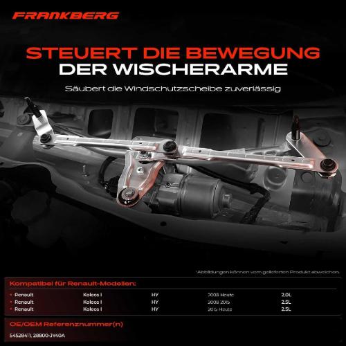 Frankberg 1x Wischergestänge Vorne für Renault Koleos I HY 2.0L 2.5L Bild Frankberg 1x Wischergestänge Vorne für Renault Koleos I HY 2.0L 2.5L