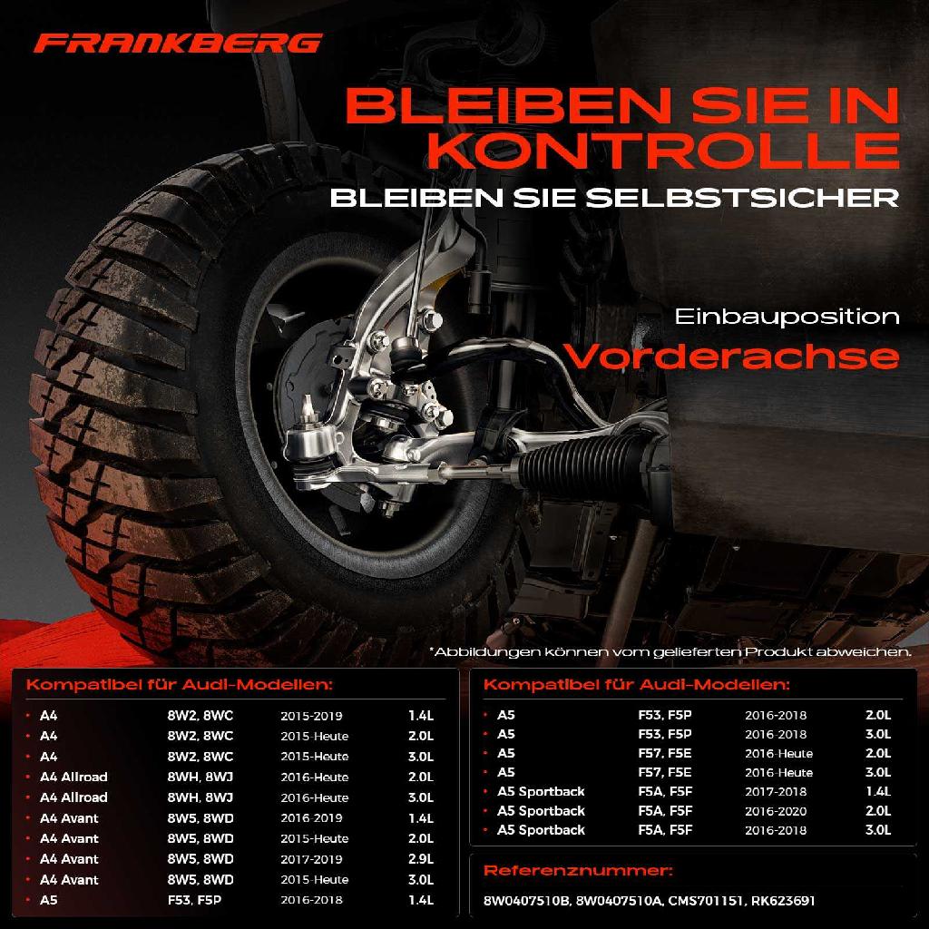 1x Querlenker Vorderachse für Audi A4 Allroad Avant A5 Cabriolet Sportback 1.4L 2.0L 3.0L 2.9L Bj ab 2015