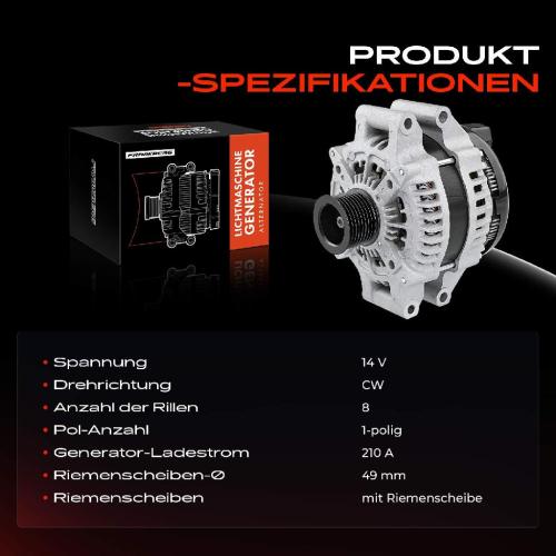 1x Lichtmaschine Generator für BMW F20 F21 3er F30 5er F10 F11 6er X3 X5 3.0L Bild 1x Lichtmaschine Generator für BMW F20 F21 3er F30 5er F10 F11 6er X3 X5 3.0L