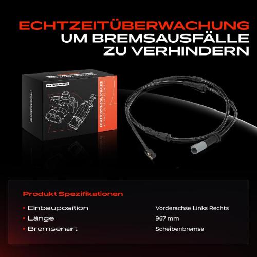 1x Warnkontakt Bremsbelagverschleiß Vorderachse für BMW I8 I12 I8 Roadster I15 Hybrid Bild 1x Warnkontakt Bremsbelagverschleiß Vorderachse für BMW I8 I12 I8 Roadster I15 Hybrid