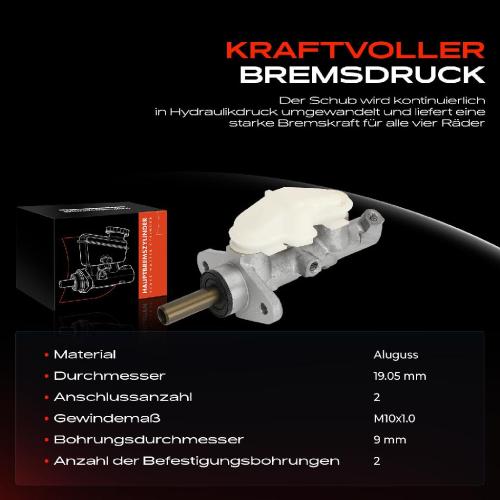 1x Hauptbremszylinder Bremszylinder für Honda Civic VIII Hatchback FN FK FD FA 1.8L Bild 1x Hauptbremszylinder Bremszylinder für Honda Civic VIII Hatchback FN FK FD FA 1.8L