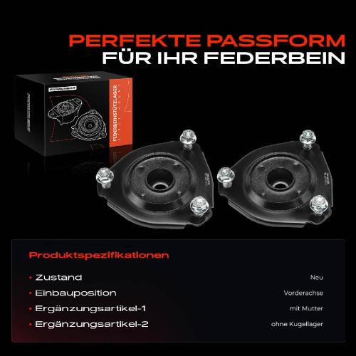 2x Domlager Federbeinstütz lager für Toyota RAV 4 I A1 RAV 4 II A2 2.0L Bild 2x Domlager Federbeinstütz lager für Toyota RAV 4 I A1 RAV 4 II A2 2.0L