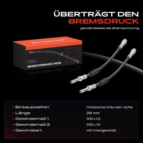 2x Bremsschlauch Bremsschläuche Hinten für Audi A8 4H2 4H8 4HC 4HL 2009-2018 Bild 2x Bremsschlauch Bremsschläuche Hinten für Audi A8 4H2 4H8 4HC 4HL 2009-2018