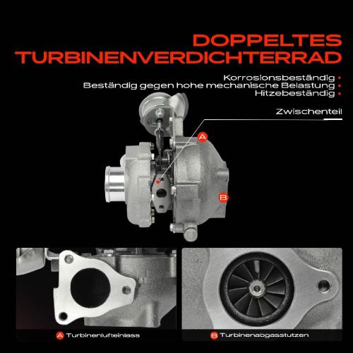 1x Abgasturbolader für Hyundai Accent III III Stufenheck Getz Matrix KIA Cee'D Schrägheck SW Cerato Rio II II Bild 1x Abgasturbolader für Hyundai Accent III III Stufenheck Getz Matrix KIA Cee'D Schrägheck SW Cerato Rio II II