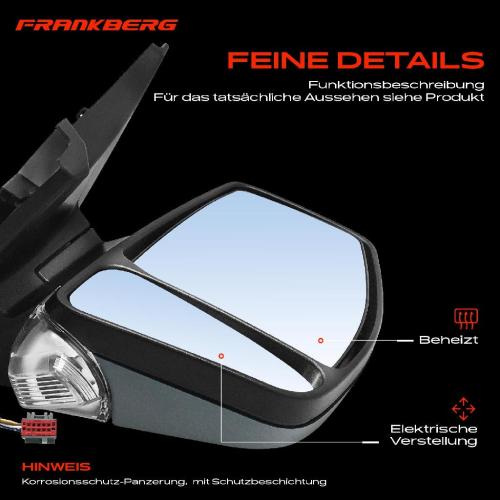 1x Außenspiegel Rechts für Ford Tourneo V362 F3 Transit V362 FY FZ Bj ab 2012 Bild 1x Außenspiegel Rechts für Ford Tourneo V362 F3 Transit V362 FY FZ Bj ab 2012