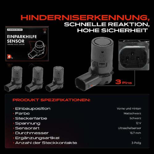 4x Parksensor PDC Sensor Vorne und Hinten für BMW 5er E39 E60 E61 6er E63 E64 X3 X5 Bild 4x Parksensor PDC Sensor Vorne und Hinten für BMW 5er E39 E60 E61 6er E63 E64 X3 X5