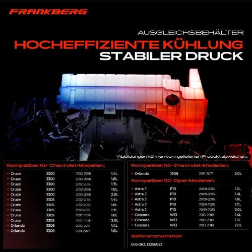 1x Ausgleichsbehälter Kühlmittelbehälter für Opel Astra J Cascada Chevrolet Cruze Orlando Bild 1x Ausgleichsbehälter Kühlmittelbehälter für Opel Astra J Cascada Chevrolet Cruze Orlando