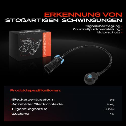 1x Klopfsensor Klopfgeber für Opel Insignia A G09 Astra J GTC GT M07 2.0L 2008-2017 Bild 1x Klopfsensor Klopfgeber für Opel Insignia A G09 Astra J GTC GT M07 2.0L 2008-2017