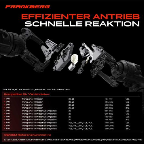 Frankberg 2x Türschloss Fahrzeugheckklappe für VW Transporter III IV T3 T4 Bild Frankberg 2x Türschloss Fahrzeugheckklappe für VW Transporter III IV T3 T4