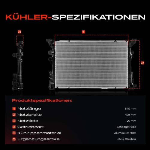 1x Kühler Wasserkühler Motorkühler für Mercedes W176 W242 C117 X156 Infiniti Q30 Bild 1x Kühler Wasserkühler Motorkühler für Mercedes W176 W242 C117 X156 Infiniti Q30