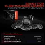 1x Achsschenkel Radaufhängung Vorderachse Links für Fiat Scudo Ulysse Peugeot 806 Expert