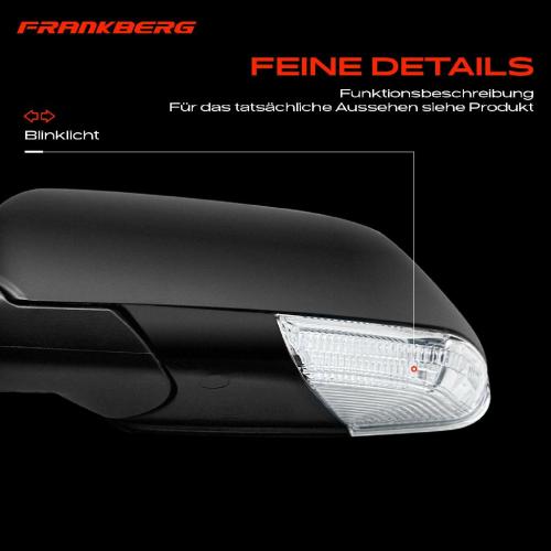 Frankberg 1x Außenspiegel Links für VW Polo 9A 9N 9A2 9A4 9A6 9N2 2005-2009 Bild Frankberg 1x Außenspiegel Links für VW Polo 9A 9N 9A2 9A4 9A6 9N2 2005-2009