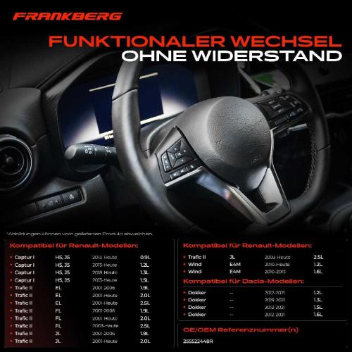 1x Kombischalter Lenkstockschalter für Dacia Dokker Express Renault Captur I Trafic II Bild 1x Kombischalter Lenkstockschalter für Dacia Dokker Express Renault Captur I Trafic II