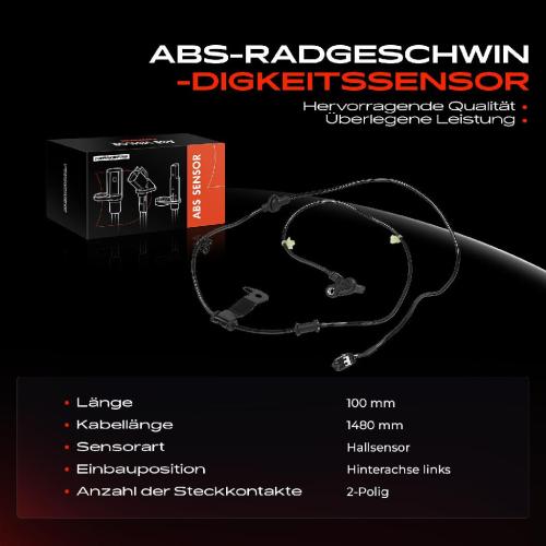 1x ABS Sensor Hinterachse links für Suzuki Alto GF HA25 HA35 1.0L Bj ab 2009 Bild 1x ABS Sensor Hinterachse links für Suzuki Alto GF HA25 HA35 1.0L Bj ab 2009