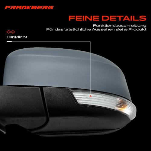 Frankberg 1x Außenspiegel Links für Ford Focus II DA DP HCP DB DH FCH DA DS FFS 2004-2012 Bild Frankberg 1x Außenspiegel Links für Ford Focus II DA DP HCP DB DH FCH DA DS FFS 2004-2012
