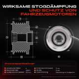 1x Generatorfreilauf Lichtmaschine für Citroën Berlingo C3 C4 DS Opel Combo Peugeot