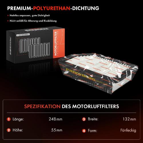 2x Luftfilter Filtereinsatz für KIA Rio III Stufenheck UB 11-17 1.2L C25013 Bild 2x Luftfilter Filtereinsatz für KIA Rio III Stufenheck UB 11-17 1.2L C25013
