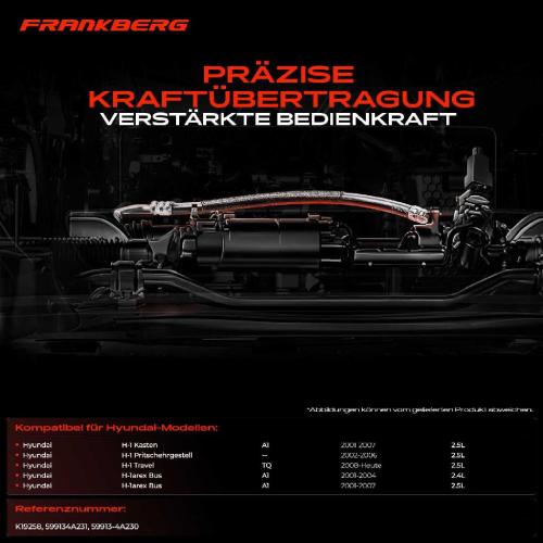 1x Seilzug Feststellbremse Hinterachse rechts für Hyundai H-1/Starex Bus A1 H-1 Kasten Pritsche/Fahrgestell Bild 1x Seilzug Feststellbremse Hinterachse rechts für Hyundai H-1/Starex Bus A1 H-1 Kasten Pritsche/Fahrgestell