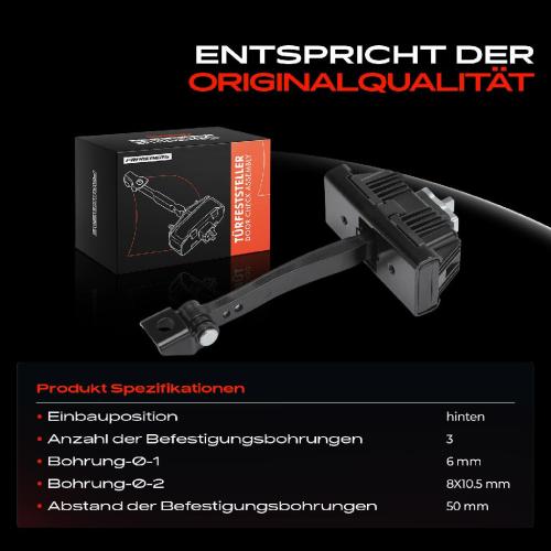 1x Türfeststeller Türfangband Türstopper Hinten für BMW X3 E83 2.0L 2.5L 2003-2011 Bild 1x Türfeststeller Türfangband Türstopper Hinten für BMW X3 E83 2.0L 2.5L 2003-2011