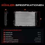 1x Kühler Wasserkühler Motorkühler für Audi 100 Avant 4A2 A6 Avant 4A5 2.0L 2.3L