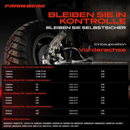 1x Querlenker Satz Vorderachse für Chevrolet Captiva Holden Opel Antara Vauxhall 2.0L 2.4L 3.2L 2006-2010 Bild 1x Querlenker Satz Vorderachse für Chevrolet Captiva Holden Opel Antara Vauxhall 2.0L 2.4L 3.2L 2006-2010