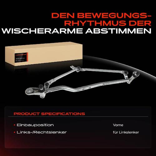 Frankberg 1x Wischergestänge Vorne für Audi A4 8E2 B6 8EC B7 A4 Avant Bild Frankberg 1x Wischergestänge Vorne für Audi A4 8E2 B6 8EC B7 A4 Avant
