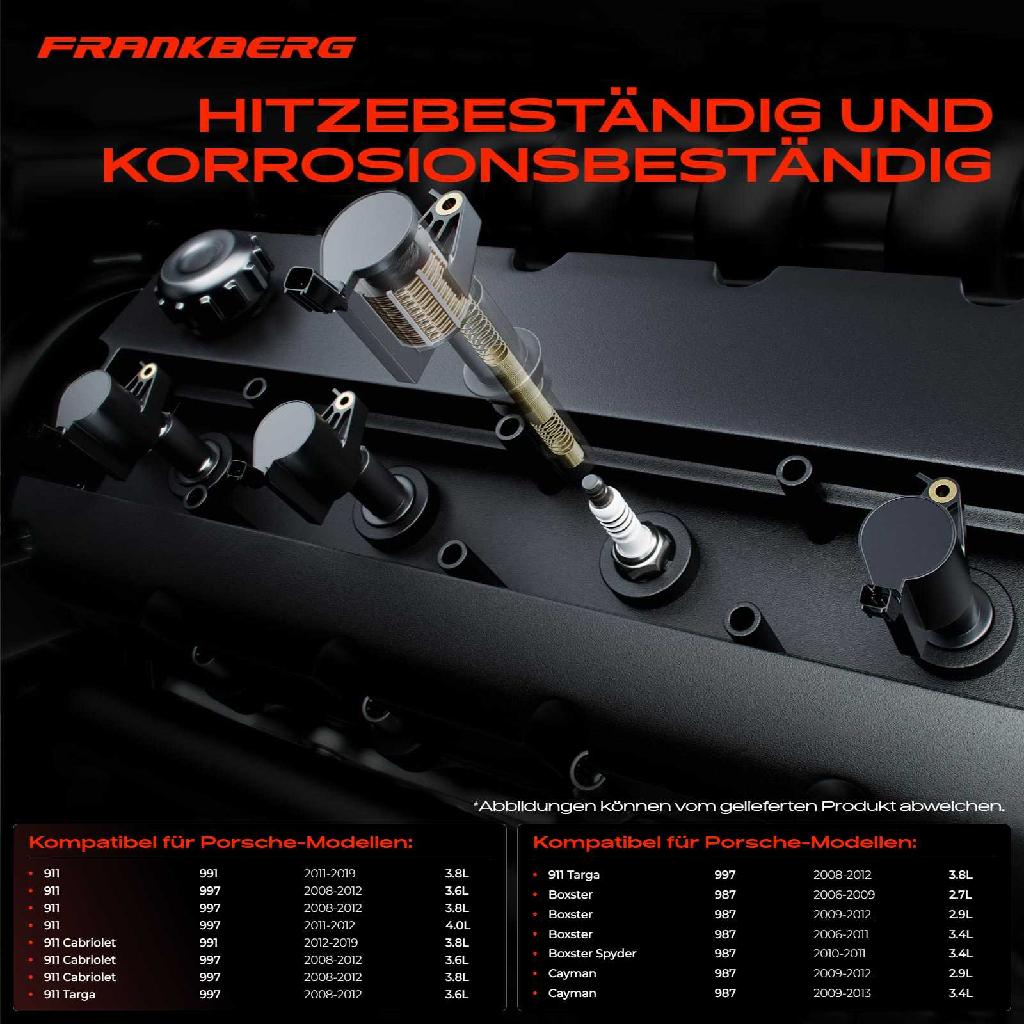 6x Zündmodul Zündspule für Porsche 911 Cabriolet Targa Boxster Spyder Cayman 3.6L 4.0L 2.7L 2006-2019