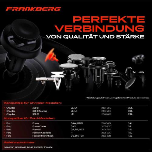 20x Befestigungsclips Kotflügel für Chrysler 300 C Ford Focus Mondeo Suzuki Bild 20x Befestigungsclips Kotflügel für Chrysler 300 C Ford Focus Mondeo Suzuki