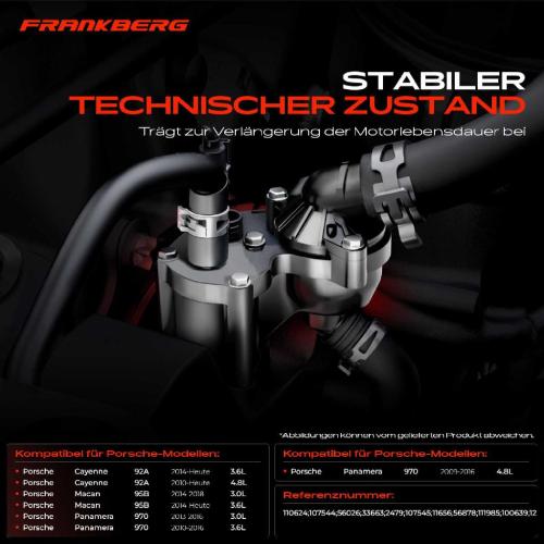 1x Thermostat Kühlmittel für Porsche Cayenne 92A Macan 95B Panamera 970 Bj ab 2010 Bild 1x Thermostat Kühlmittel für Porsche Cayenne 92A Macan 95B Panamera 970 Bj ab 2010