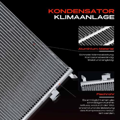 1x Kondensator Klimaanlage für Cadillac BLS Saab 9-3 D75 9-3X YS3F Bild 1x Kondensator Klimaanlage für Cadillac BLS Saab 9-3 D75 9-3X YS3F