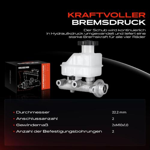 1x Hauptbremszylinder Bremszylinder für Hyundai Coupe RD Lantra 2 J-2 Kombi 1.5L-2.0L Bild 1x Hauptbremszylinder Bremszylinder für Hyundai Coupe RD Lantra 2 J-2 Kombi 1.5L-2.0L