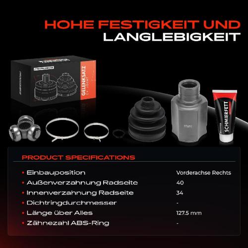 Frankberg 1x Antriebswelle Gelenksatz Vorderachse Rechts f r VW Passat Tiguan Audi A3 Q3 TT Skoda Bild Frankberg 1x Antriebswelle Gelenksatz Vorderachse Rechts f r VW Passat Tiguan Audi A3 Q3 TT Skoda