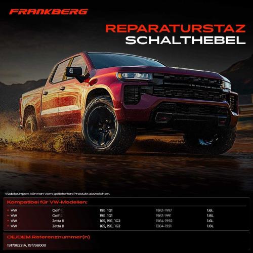 1x Reparaturstaz Schalthebel für VW Golf II 19E 1G1 Jetta II 165 19E 1G2 1986-1992 Bild 1x Reparaturstaz Schalthebel für VW Golf II 19E 1G1 Jetta II 165 19E 1G2 1986-1992