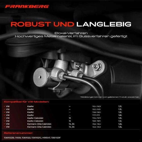 1x Hauptbremszylinder Bremszylinder für VW Kaefer Karmann Ghia 1200 1300 1500 1600 Bild 1x Hauptbremszylinder Bremszylinder für VW Kaefer Karmann Ghia 1200 1300 1500 1600