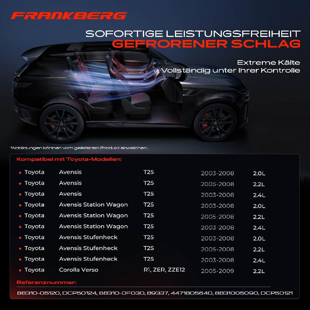 1x Klimakompressor für Toyota Yaris P9 Corolla Verso R1 ZER ZZE12 2005-2009