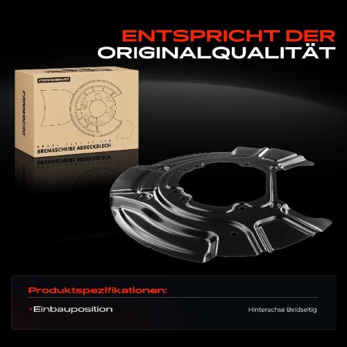 1x Ankerblech Bremsscheibe Hinten für BMW X3 F25 X4 F26 2010-2018 Bild 1x Ankerblech Bremsscheibe Hinten für BMW X3 F25 X4 F26 2010-2018