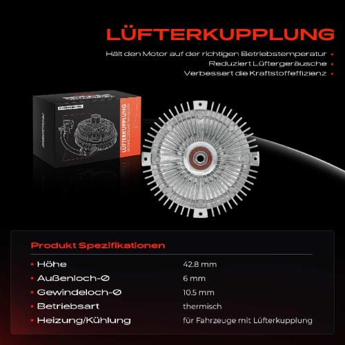 1x Lüfterkupplung Kühlerlüfte für Mercedes-Benz G-Klasse W461 W463 Bild 1x Lüfterkupplung Kühlerlüfte für Mercedes-Benz G-Klasse W461 W463